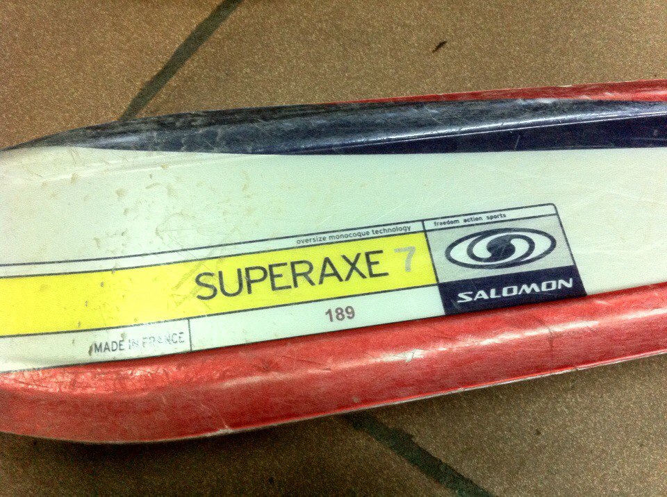 Аренда: Горные лыжи Salomon Superaxe7